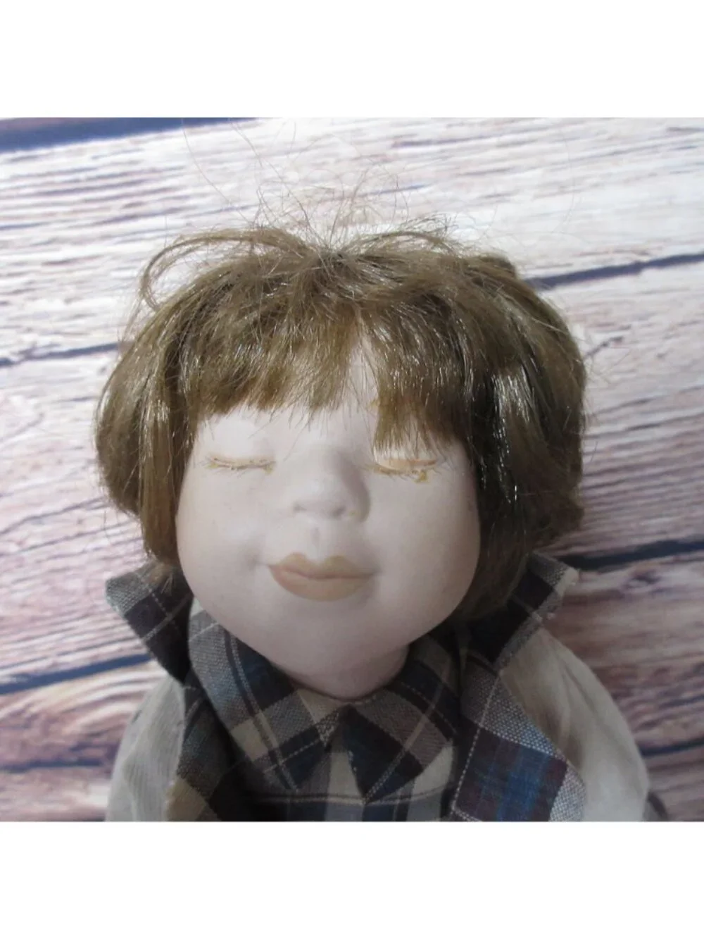 Pair Unique Victorian Kissing Porcelain Dolls Boy & Girl 14